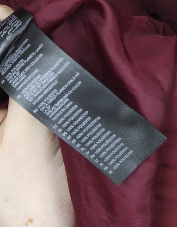 RJR John Rocha Women’s Red Hooded Rain Coat Jacket Size 16