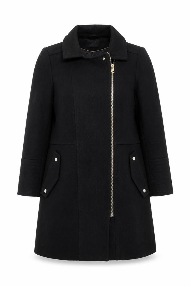 Womens UK Size 14 Wallis Black Overcoat