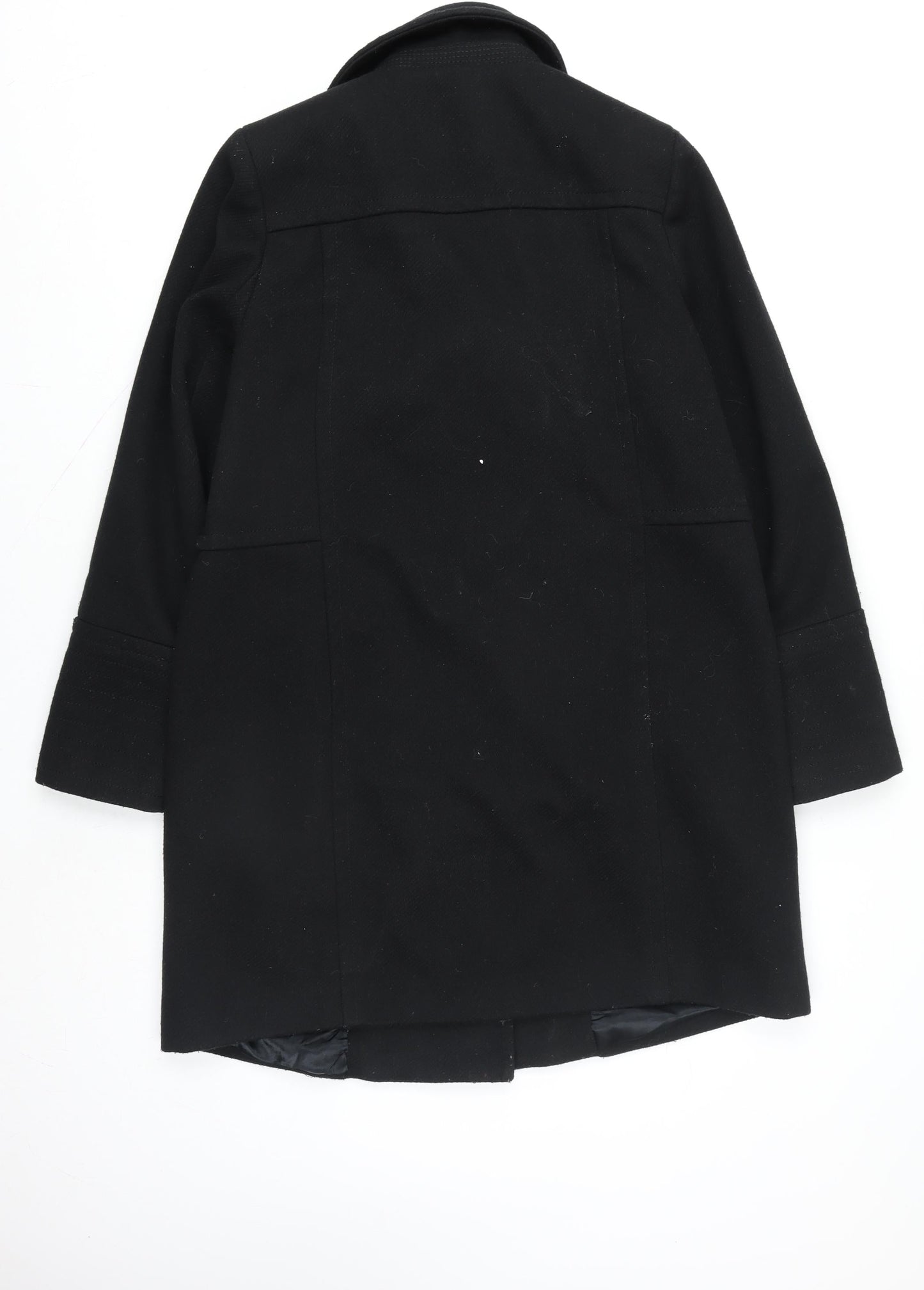 Womens UK Size 14 Wallis Black Overcoat