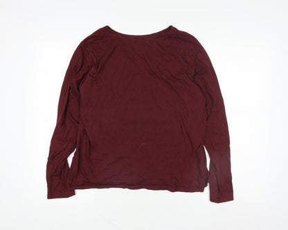 Womens UK Size M Harry Potter Red Basic T-Shirt