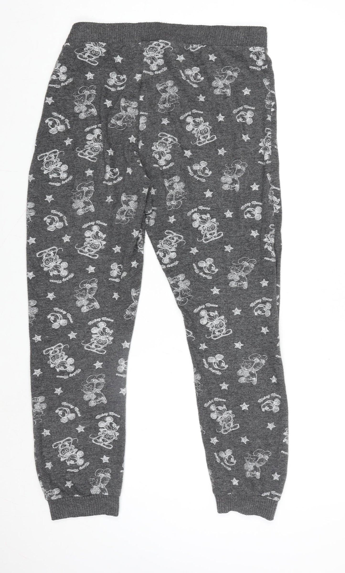 Primark Women’s Grey Mickey Mouse Fleece Pyjama Pants Size 12