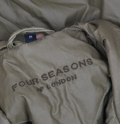 Mens UK Size M Four Seasons of London Brown Rain Coat