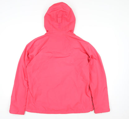 Helly Hansen Womens Pink Waterproof Hooded Rain Coat Jacket L