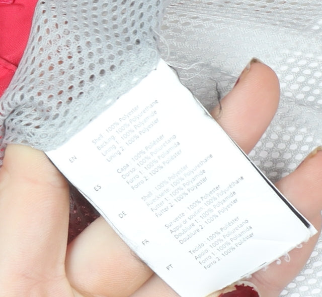 Helly Hansen Womens Pink Waterproof Hooded Rain Coat Jacket L