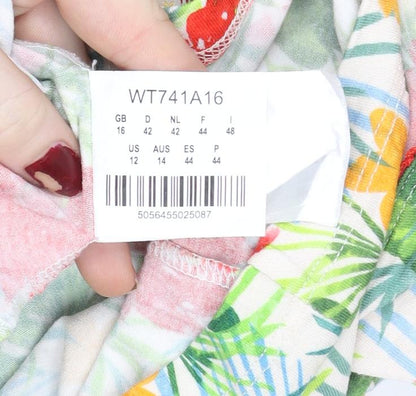 Joe Browns Womens Multicoloured Floral Tunic T-Shirt Size 16