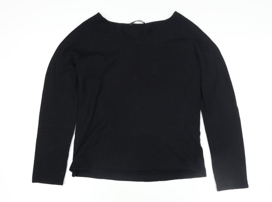 Womens UK Size 14 LUISA CERANO Black Basic Blouse