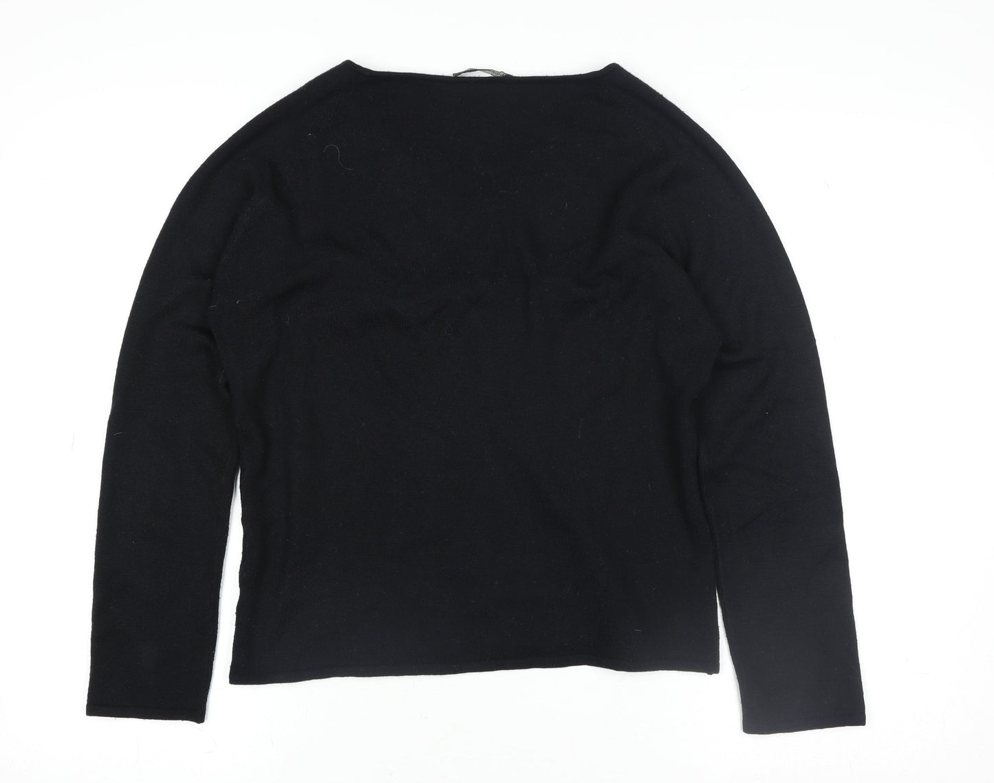 Womens UK Size 14 LUISA CERANO Black Basic Blouse