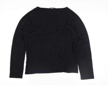 Womens UK Size 14 LUISA CERANO Black Basic Blouse