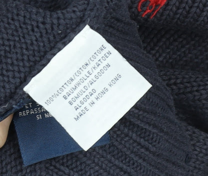Ralph Lauren Men’s Blue 2XL Cotton Crew Neck Pullover Jumper