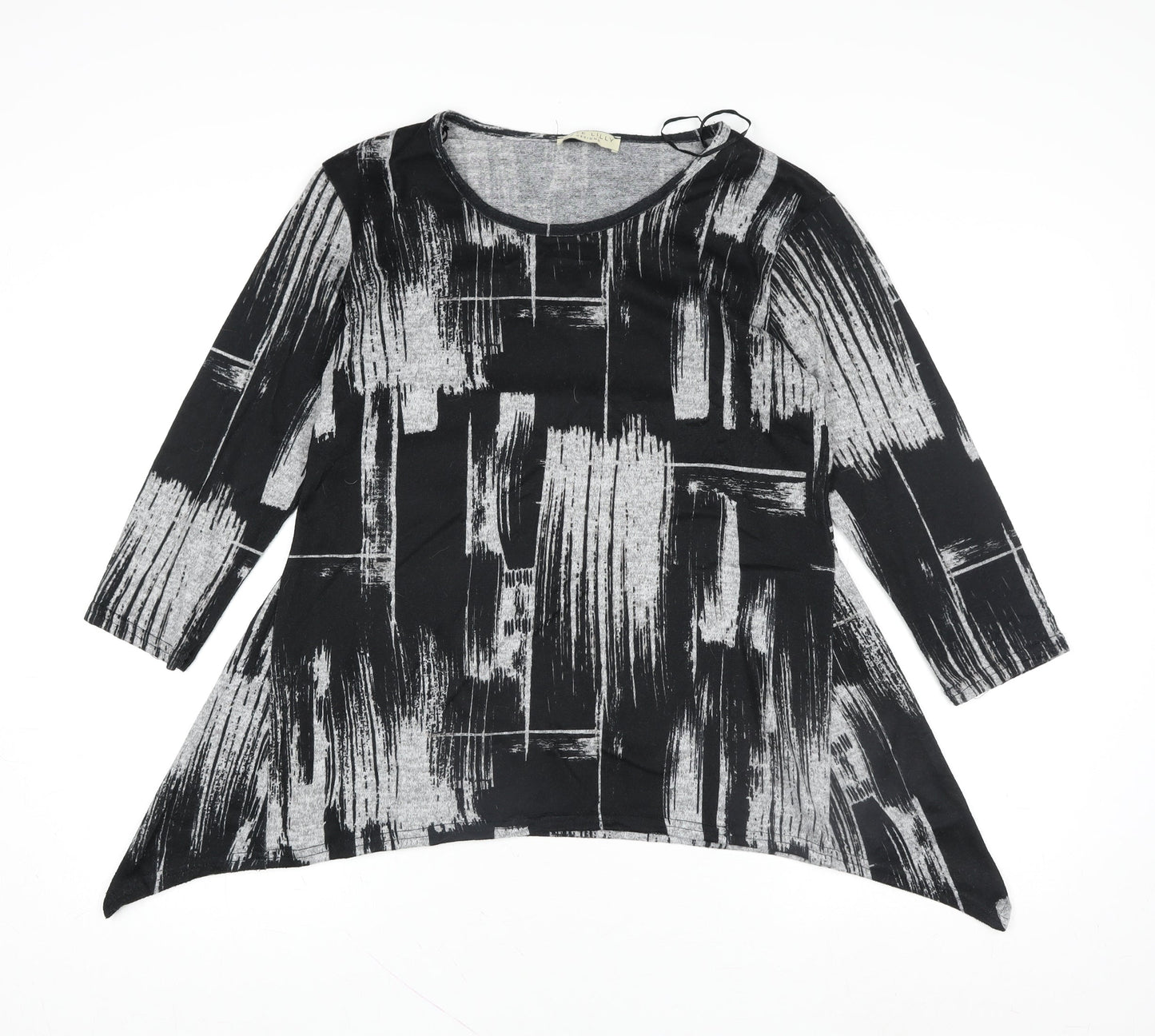 Womens UK Size 14 Kate Lilly Designs Black Tunic Blouse