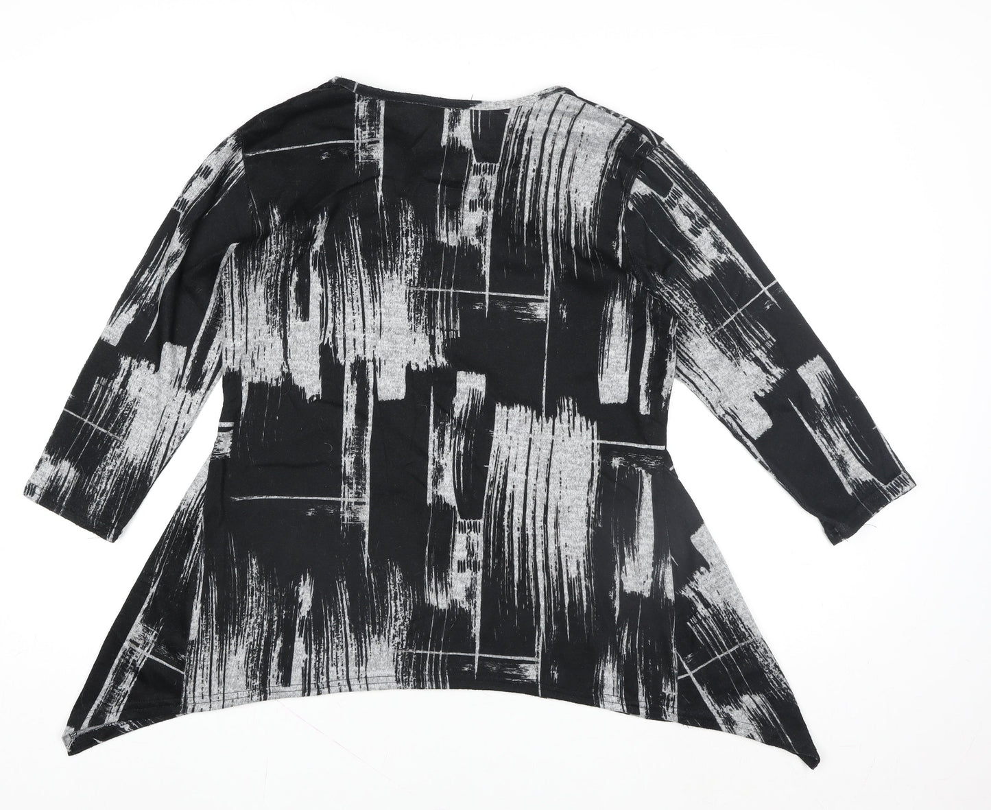Womens UK Size 14 Kate Lilly Designs Black Tunic Blouse