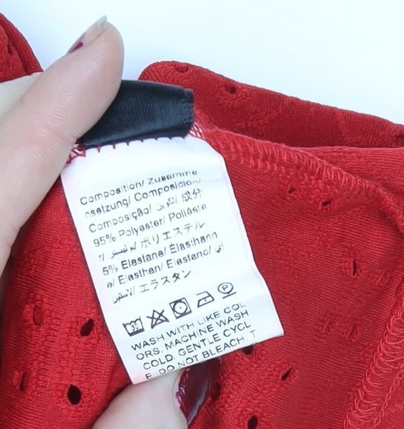 Womens UK Size XL Emery Rose Red Camisole Blouse