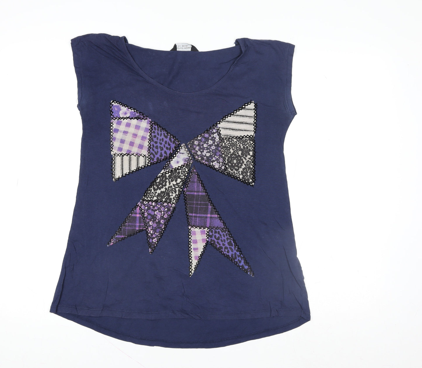 Womens UK Size 6 Dorothy Perkins Blue Basic T-Shirt