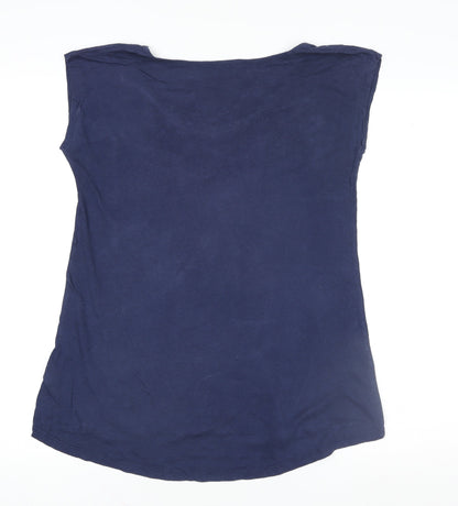 Womens UK Size 6 Dorothy Perkins Blue Basic T-Shirt