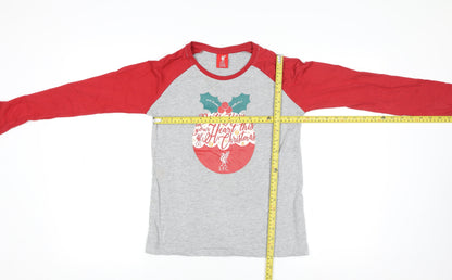 Boys UK Size 9-10 Years LFC Grey BasicJerseyPullover T-Shirt