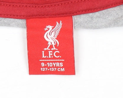 Boys UK Size 9-10 Years LFC Grey BasicJerseyPullover T-Shirt
