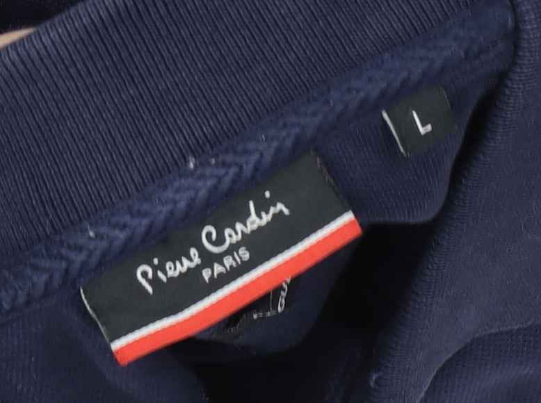 Mens UK Size L Pierre Cardin 100% Cotton Polo Shirt
