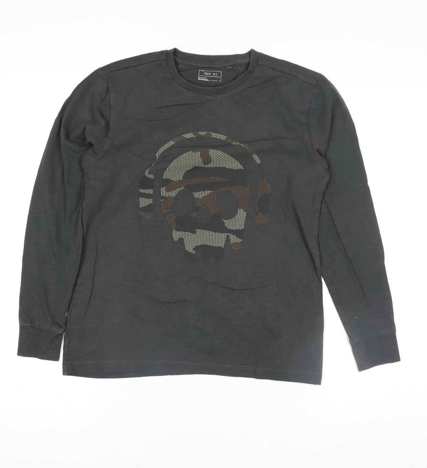 Boys UK Size 11 Years NEXT Black Basic T-Shirt