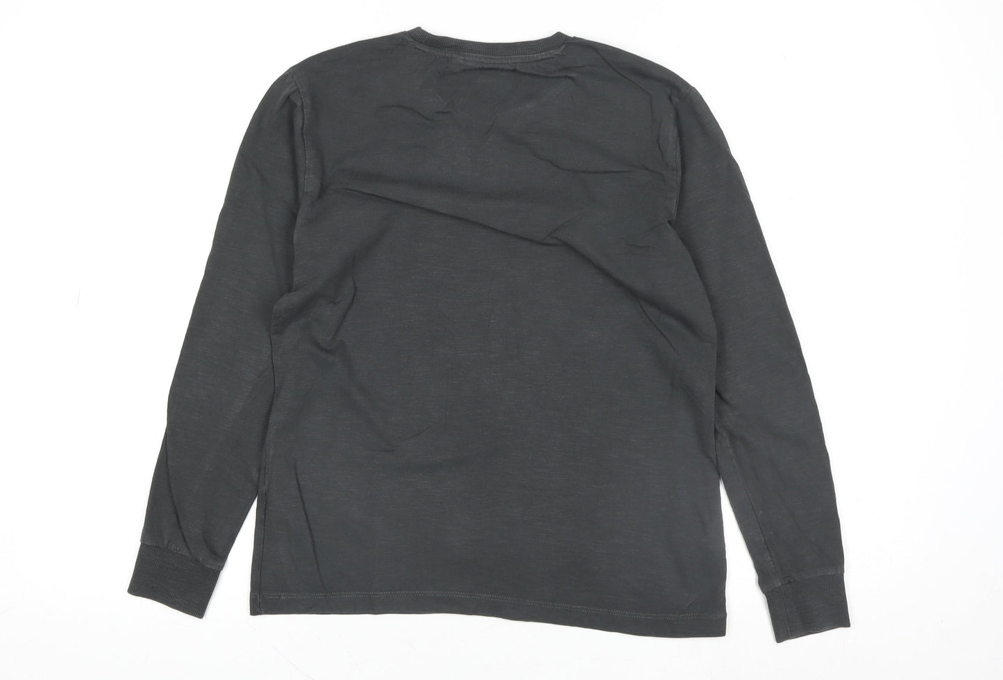 Boys UK Size 11 Years NEXT Black Basic T-Shirt