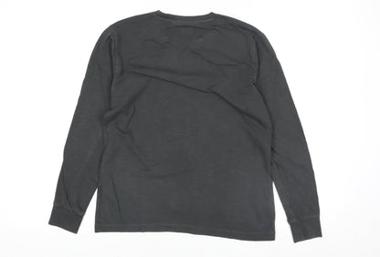 Boys UK Size 11 Years NEXT Black Basic T-Shirt