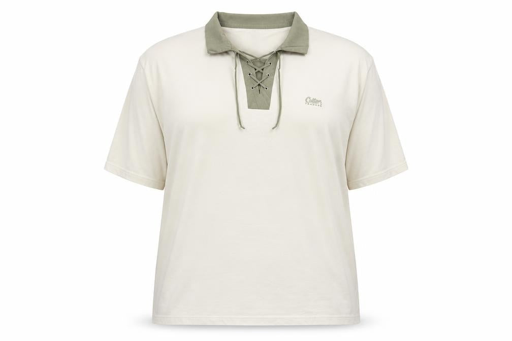 Womens UK Size 4XL Cotton Traders Beige Basic Polo