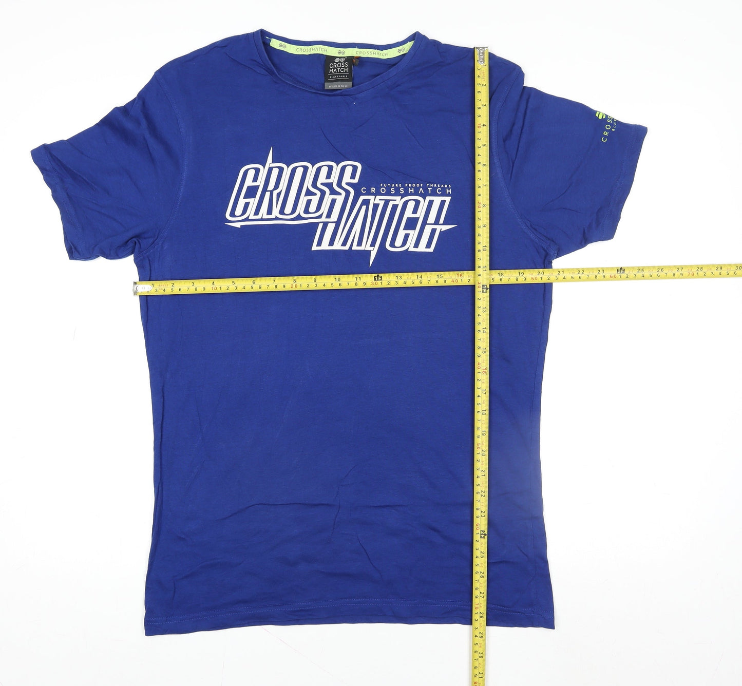 Mens UK Size L Crosshatch Blue  T-Shirt