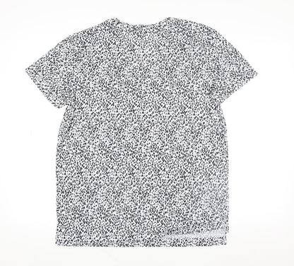 Womens UK Size 12 Marks and Spencer White Basic T-Shirt