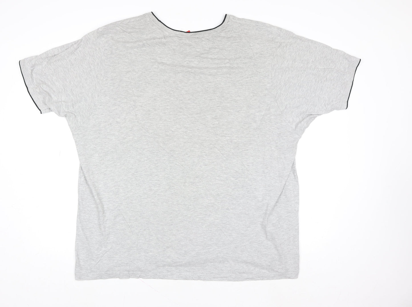 Slazenger Men's Grey 3XL Short Sleeve Crew Neck Cotton T-Shirt