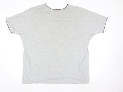 Slazenger Men's Grey 3XL Short Sleeve Crew Neck Cotton T-Shirt