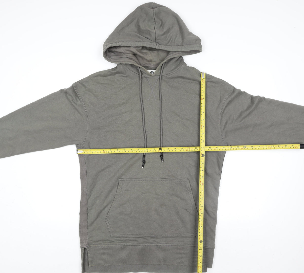 Mens UK Size S New Look Grey Pullover Hoodie