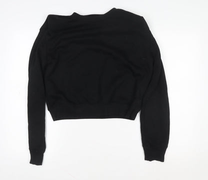 Womens UK Size M Zara Black Pullover Sweatshirt