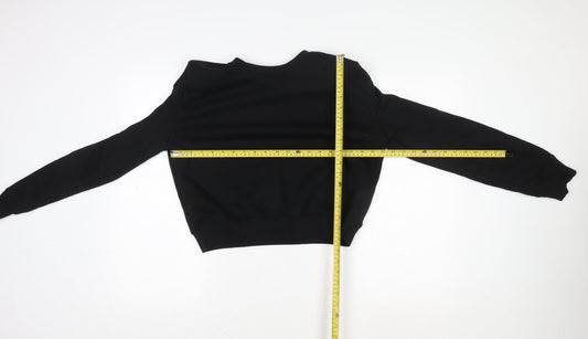 Womens UK Size M Zara Black Pullover Sweatshirt