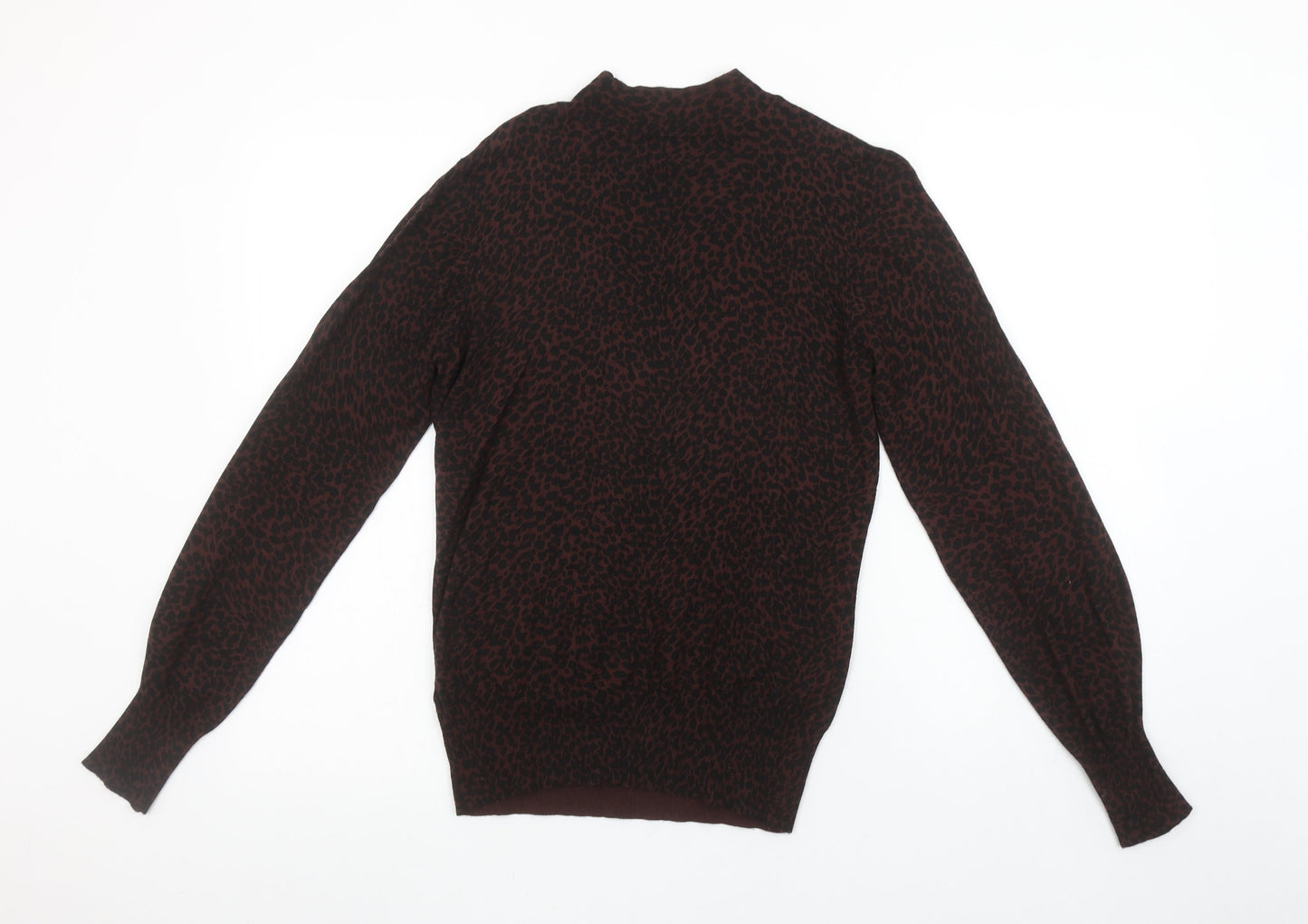 Womens UK Size S Oasis Brown Pullover Jumper