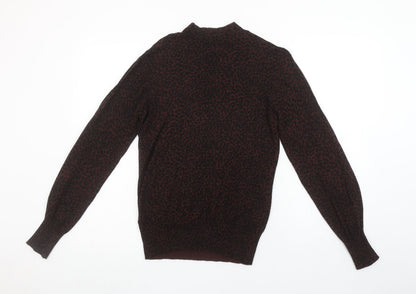 Womens UK Size S Oasis Brown Pullover Jumper