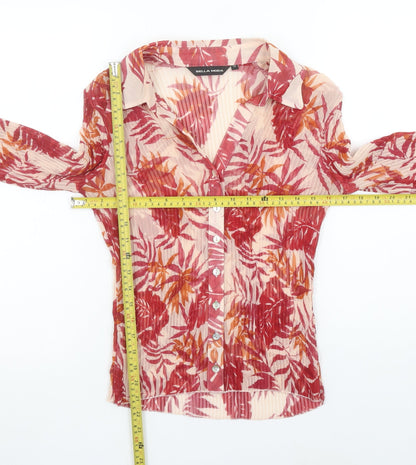 Womens UK Size 12 Bella Moda Multicoloured Classic Blouse