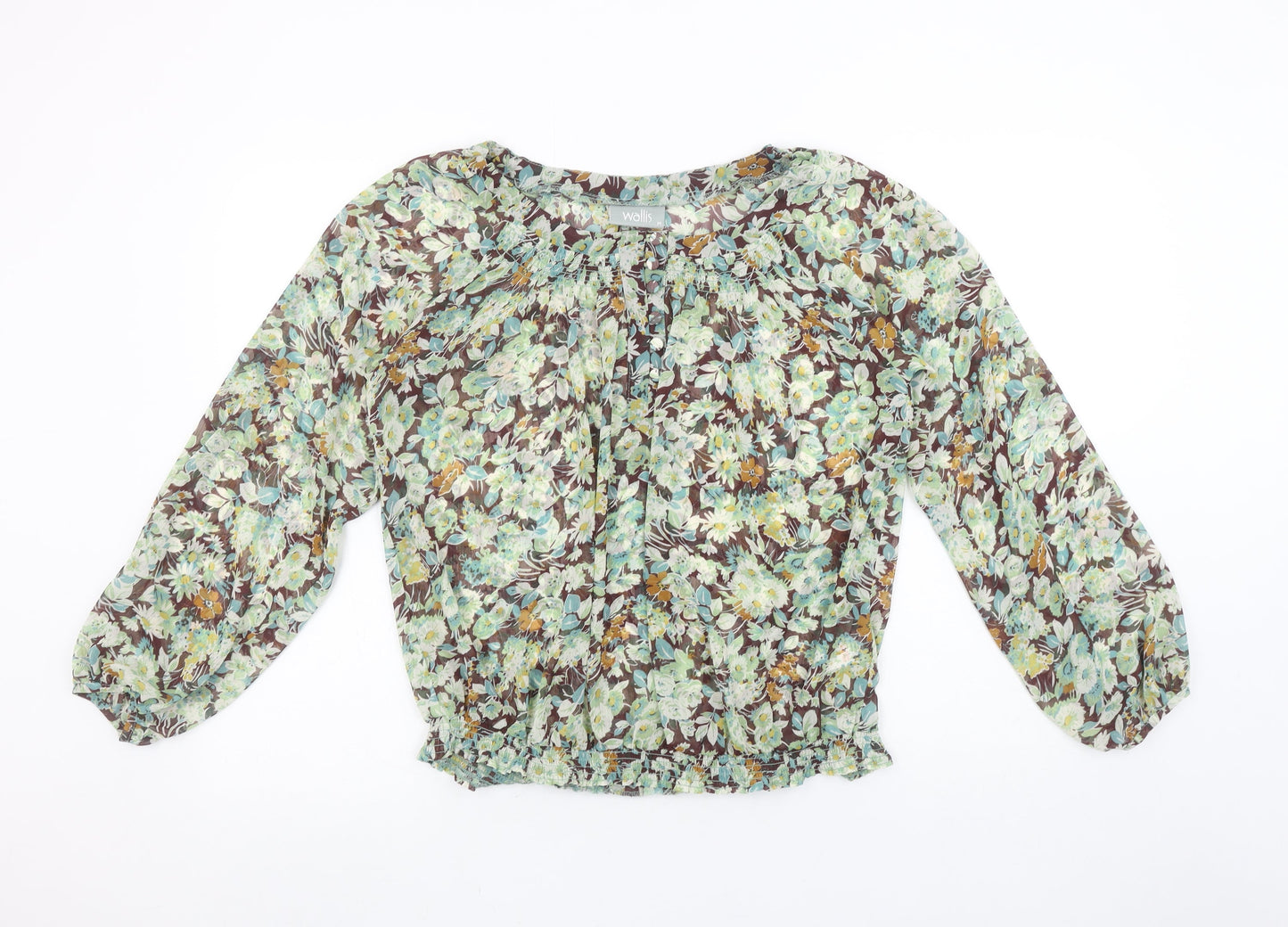 Womens UK Size M Wallis Multicoloured Tunic Blouse