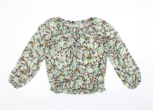 Womens UK Size M Wallis Multicoloured Tunic Blouse