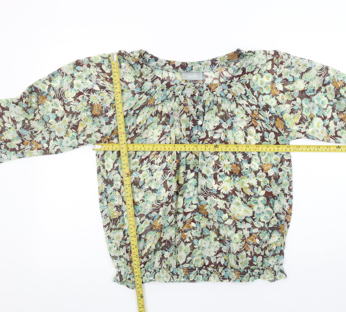 Womens UK Size M Wallis Multicoloured Tunic Blouse