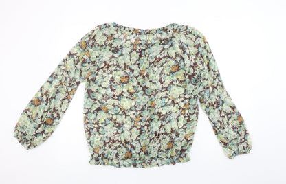 Womens UK Size M Wallis Multicoloured Tunic Blouse