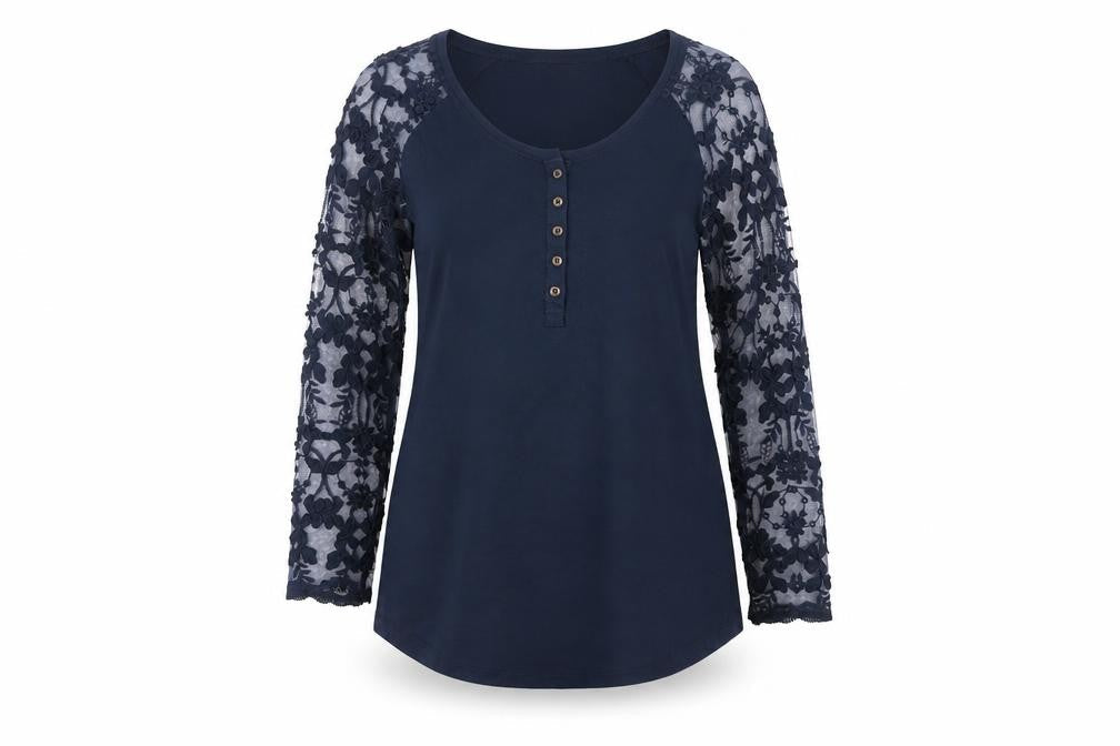 Womens UK Size 12 Linea Tesini Blue Tunic Button-Up