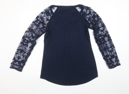 Womens UK Size 12 Linea Tesini Blue Tunic Button-Up