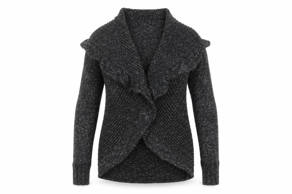 Womens UK Size 10 Laura Ashley Grey Cardigan Jumper