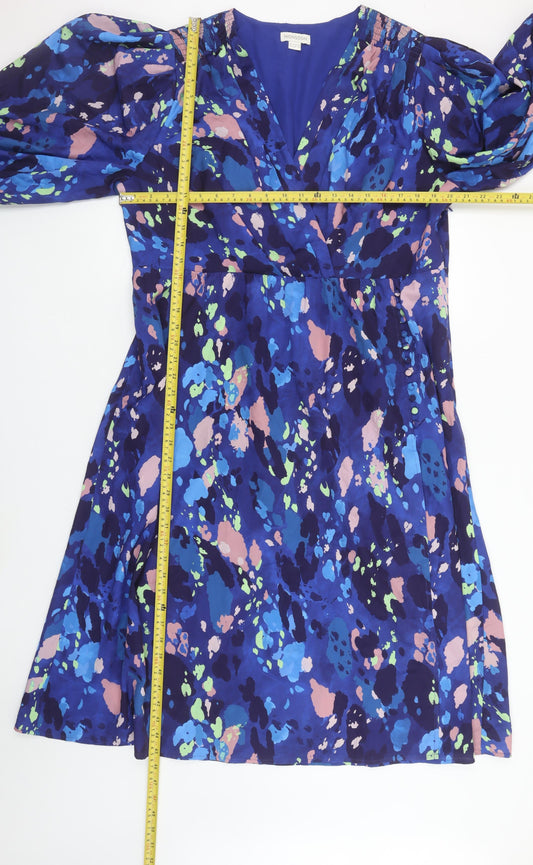 Monsoon Women’s Multicoloured V-Neck Wrap Dress Size 20