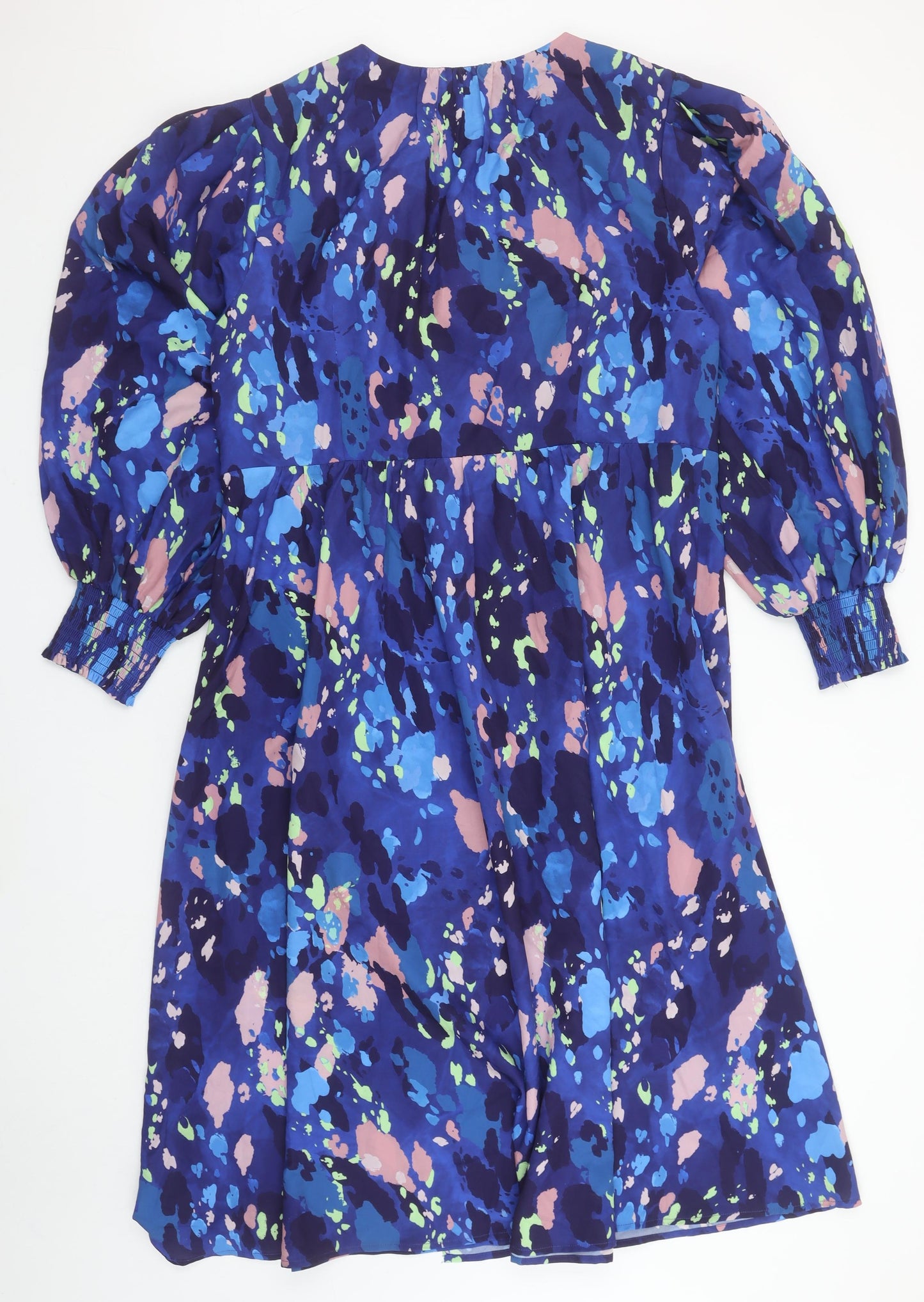 Monsoon Women’s Multicoloured V-Neck Wrap Dress Size 20