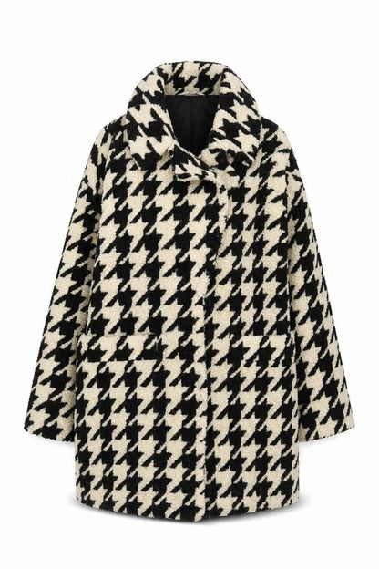 Womens UK Size 10 Red Herring Black Overcoat