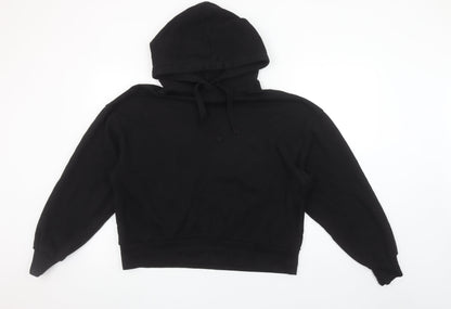 Womens UK Size M Pull & Bear Black Pullover Hoodie
