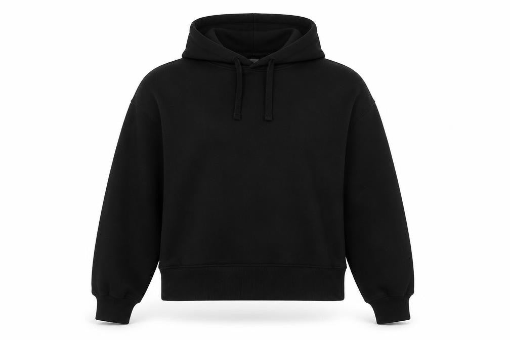 Womens UK Size M Pull & Bear Black Pullover Hoodie