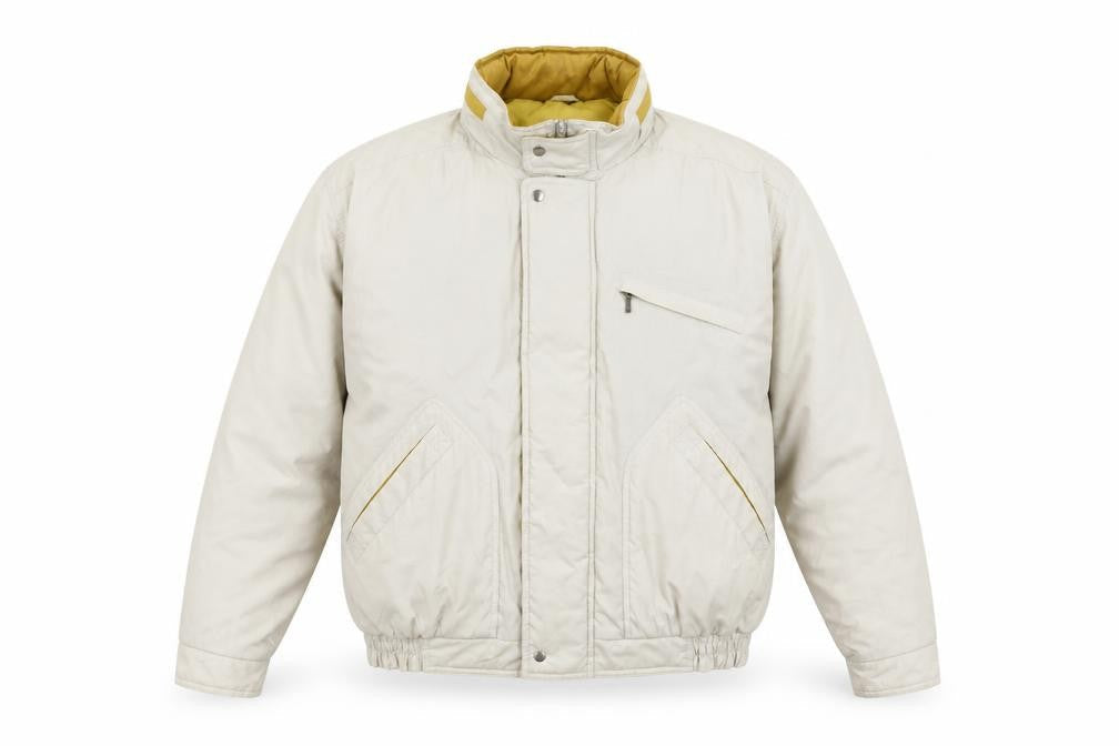 Mens UK Size L Greenwoods Beige Bomber Jacket