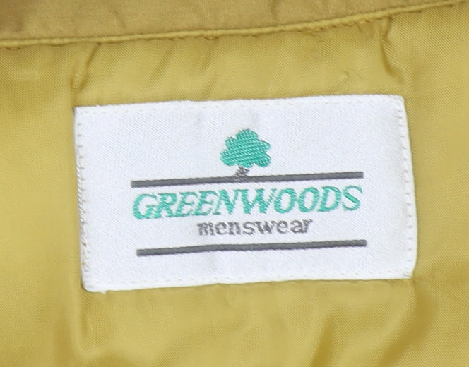 Mens UK Size L Greenwoods Beige Bomber Jacket