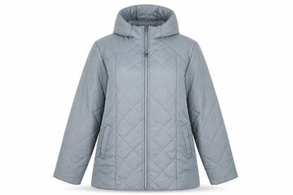 Womens UK Size M Anne De Lançay Grey Puffer Jacket